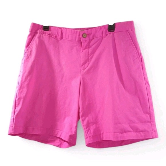 GAP Pants - Khakis By GAP Women Boyfriend Roll-Up Hot Pink Summer Nautical Shorts Size 14